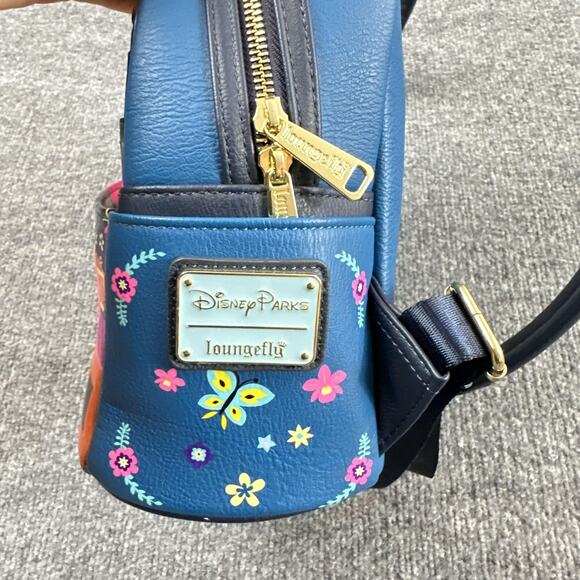 Disney Parks Loungefly Encanto Mini Backpack Blue Casual Park Travel Colorful - Picture 4 of 15